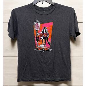 VOLCOM No Skateboarding T-shirt Men's Women's Gray Size M Retro Style 90's New
